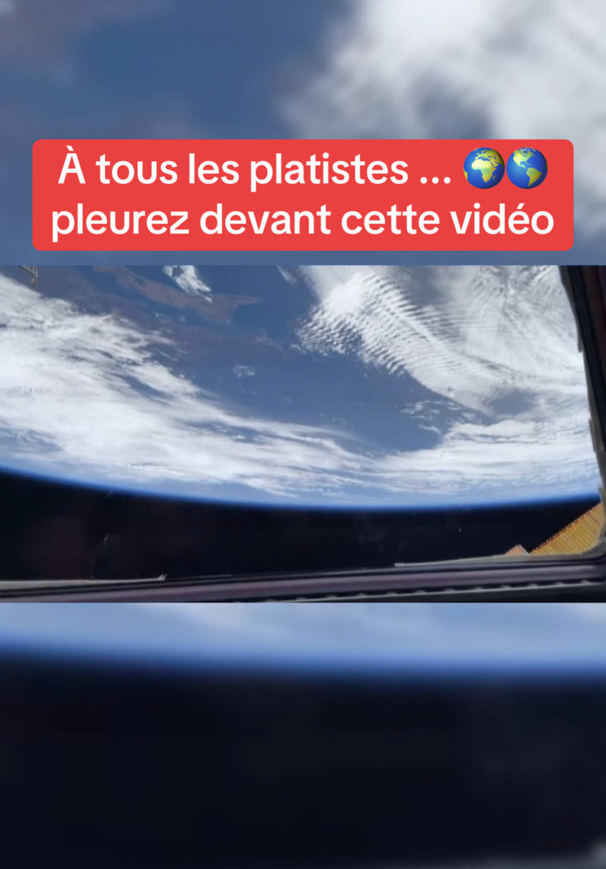 Vue de la terre depuis l’ISS 😱 #iss #terre 