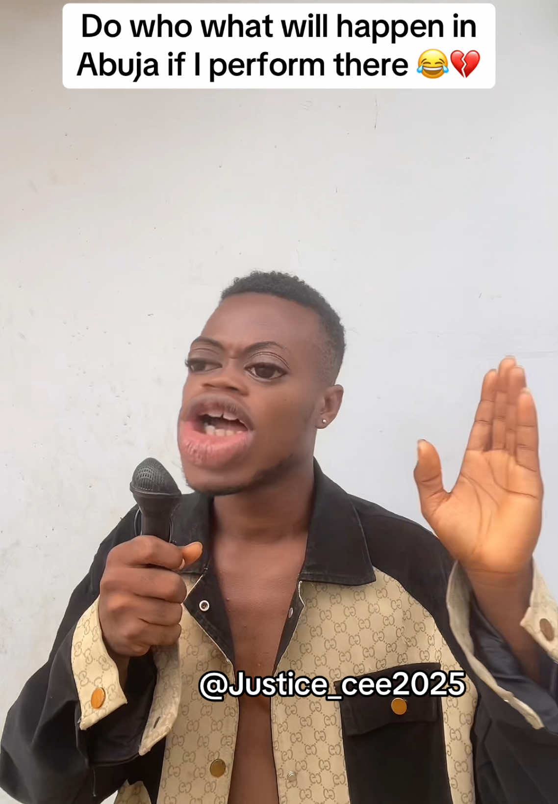 What will happen at Abuja if I perform there 😂😂😂😂😂💔 @realjustice_cee2025 #justice_cee2025 #standupcomedian #fyp #kennyblaq #funny 