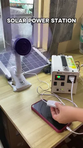 Kayang-kaya ng powerstation na to pagsabayin yang tv,electric fan,o phone nyo sa powerstation na to! #powerstation #powersupply #solarpowerstation #solarpowersupply #portablegenerator #rechargeablegenerator 