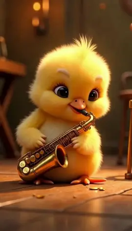 Chichi playing saxophone  #cuteanimals #ai #cute