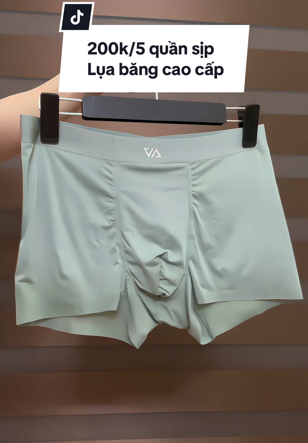 200k/5 quần sịp lụa băng cao cấp. Miễn ship#xuhuongtiktok #trending #thinhhanh #quansipam #sipnam #sipnamcaocap #sipnamthunlanh 