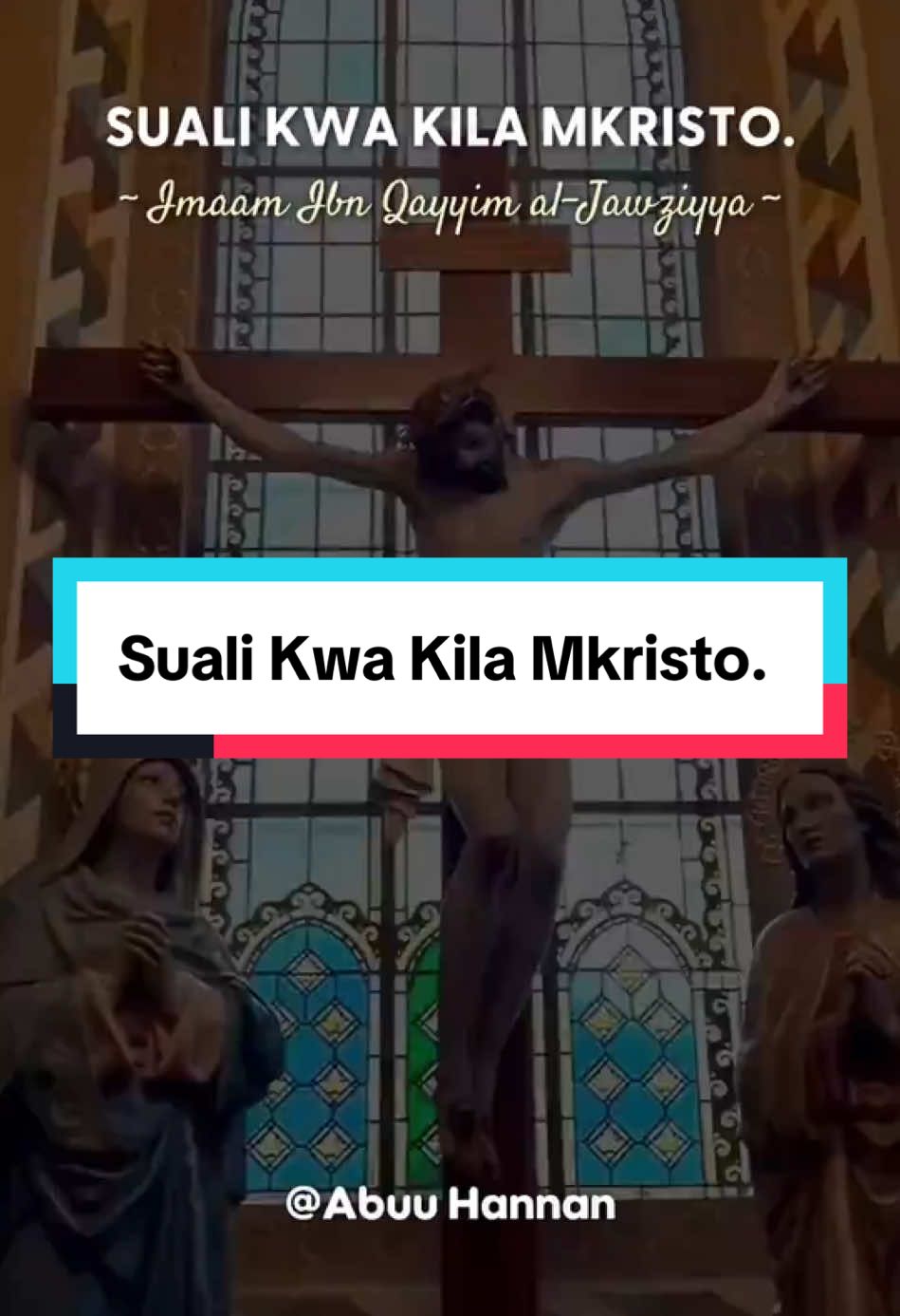 Suali Kwa Kila Mkristo.  ~ Imaam Ibn Qayyim Al-Jawziyyah [Allaah Amrahamu] #creatorsearchinsights 