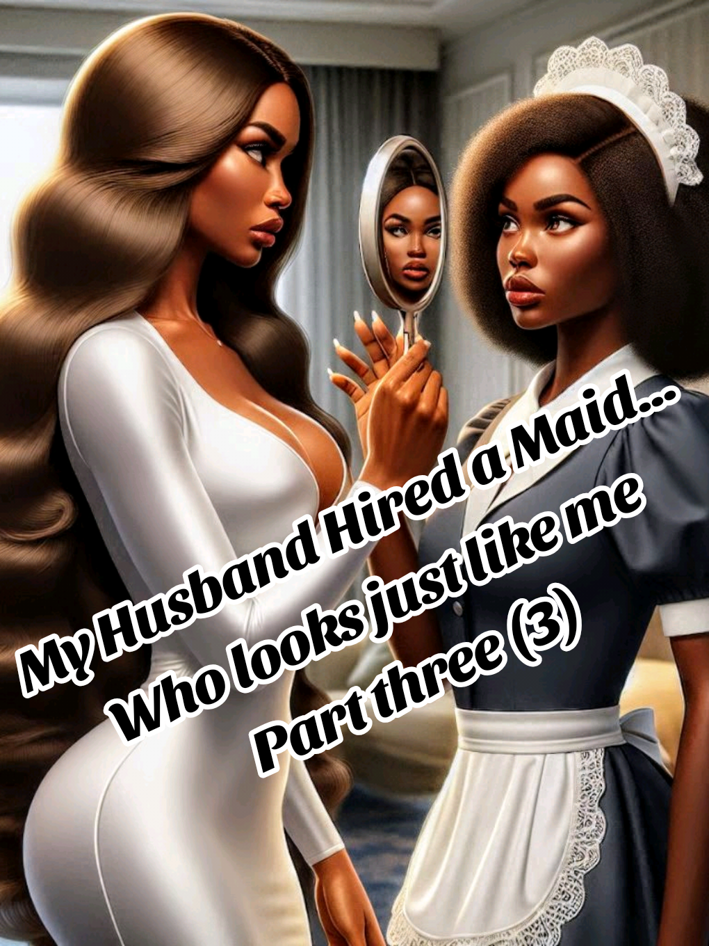 My husband hired a maid... who looks like me part four (4) #africanfolktales #folktales #folklore #storytime #story #storytelling #mustwatch #twins #africantales #fyp  @Tema/Dawenya wig maker @flex J 