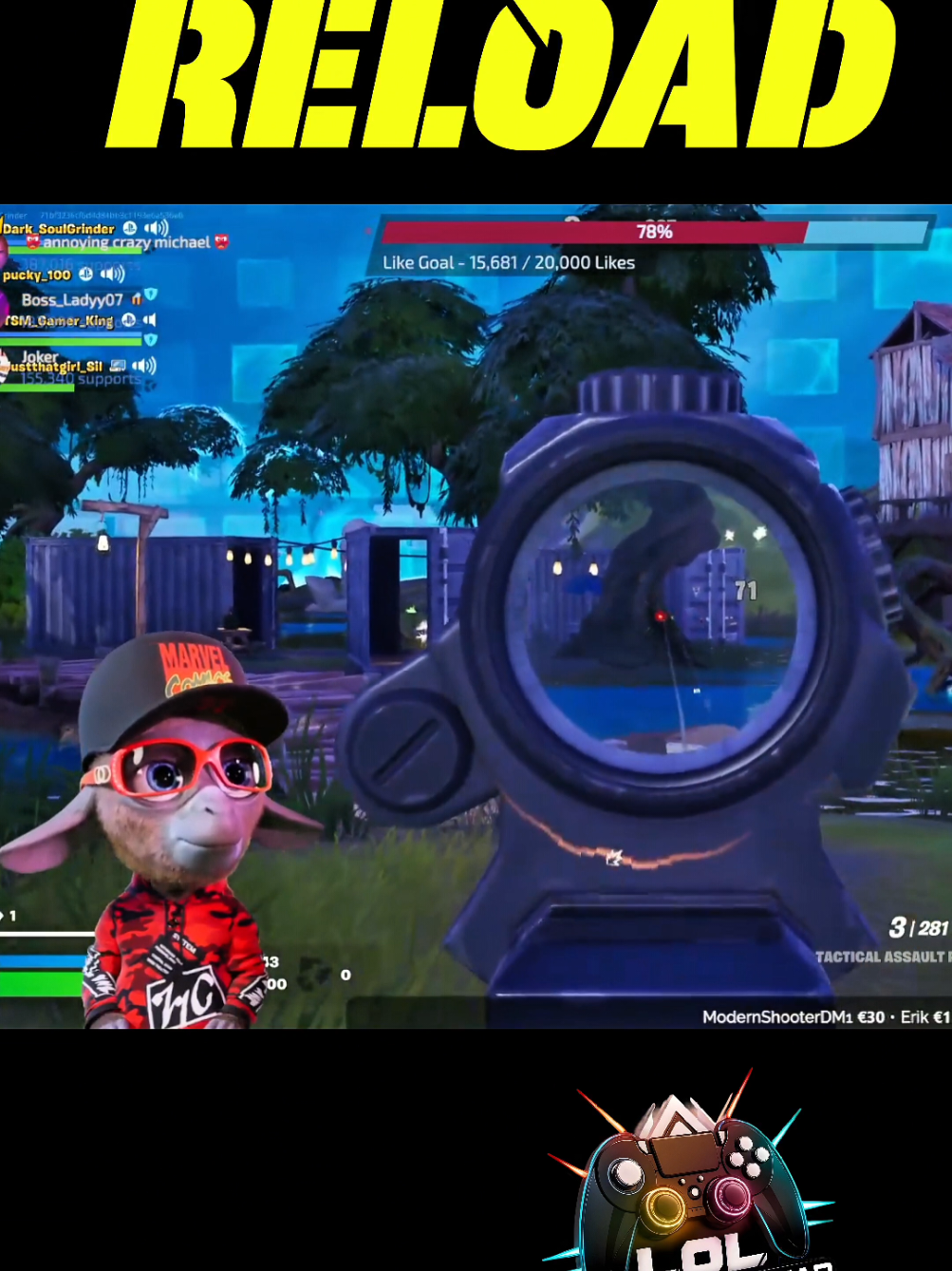 Dat was zon lekkere ronde!! ze bleven komen en wij bleven schieten!! #reload #Fortnite #TikTokLIVE #lolgamingssquad #LIVE #gaming #fortniteclips 