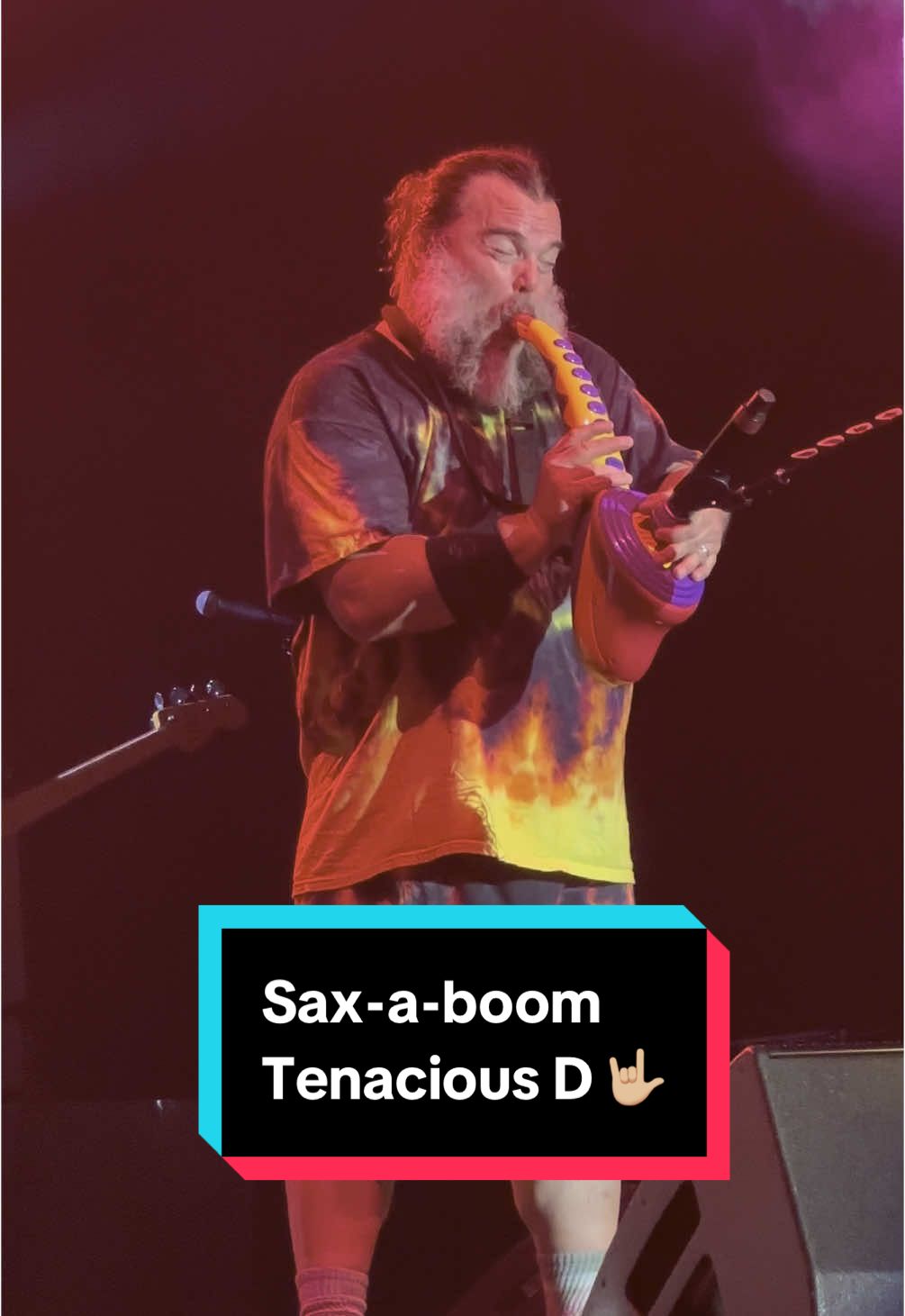 Repost because my other one got muted 🙃🤟🏼 #manchester #fyp #jackblack #saxaboom #Minecraft #concert #lava #fire #chicken #tenaciousd #aoarena #metalhead 