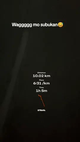 Auto PR talaga yung STRAVA mo dito🤣#fyp #doyoulikeagent #fyppppppppppppppppppppppp #strava #jogging #Running #10km 