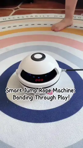 Smart jump rope machine! It tracks our jumps and keeps the fun going! Perfect for parent-child bonding time. Let’s see hiw many jumps we can so together! #fyp #viraltiktok #creatorsearchinsights #parents #jumprope #workout #familytime #childhood 