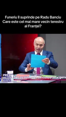 Daniel Funeriu îl suprinde pe Radu Banciu cu răspunsul corect la o întrebare dificilă.#intrebare#banciu#fyp#viralvideos#tara 