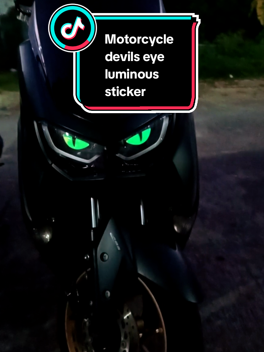 Grabe ang lupet!! kahit maliwanag pa umiilaw talaga! #ride #eyeluminator #glowinthedarkeyes #eyestickerformotor #eyesticker #devilseyeluminoussticker #luminoussticker #luminousstickereye #eyemotorcycle #nmax #nmax155 #nmaxmattegreen #trending #foryou  #motorcycleheadlightsticker #motorcycleheadlight #headlightsticker #headlights #toothlessthedragon #toothless #eyemotorcycle #toothlessstickers #glowinthedarksticker 