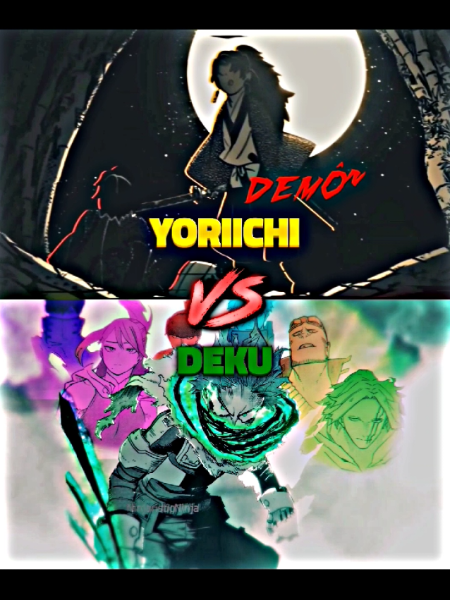 Yoriichi vs Deku // Song: Bloody Mary // #demonslayer #my hero academia #yoriichi #deku #wis #edit #reel 