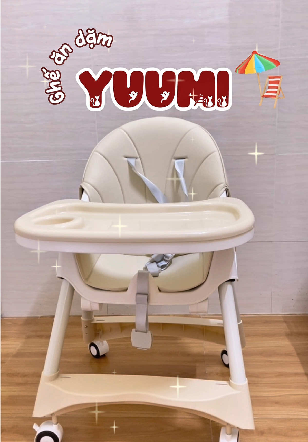 Ghế ăn dặm chân ái nha mấy bà, vừa làm ghế ngồi, ghế nằm, vừa làm xe đẩy,.... ỉn ỉn nha mấy bà #trampomethin94 #mevabe #viral #yuumi #gheandam #andam 