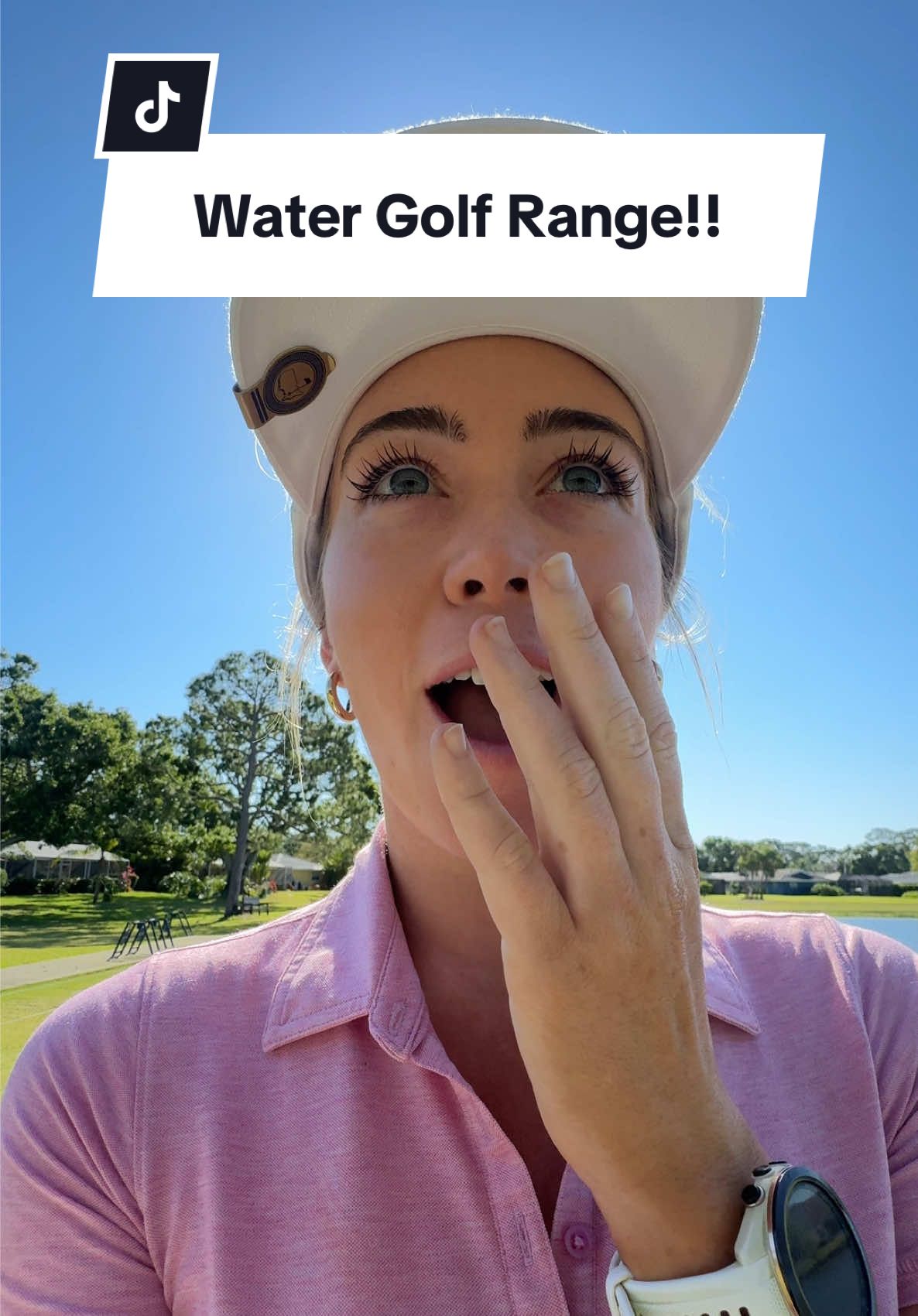 I was actually shook to pull up to a water range 🤣 #golf 