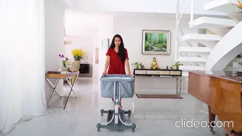 Berço Balanço Portátil Moises Mosqueteiro Infantil Trava de Segurança Regulável Até 3 Anos PipDip