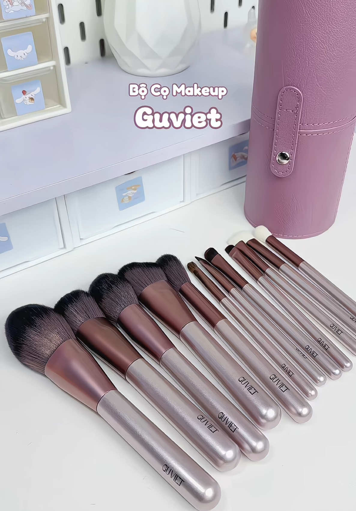 Bộ cọ 12 cây cho mí bà đang tập makeup nè #comakeup #guviet #review #tiktok 