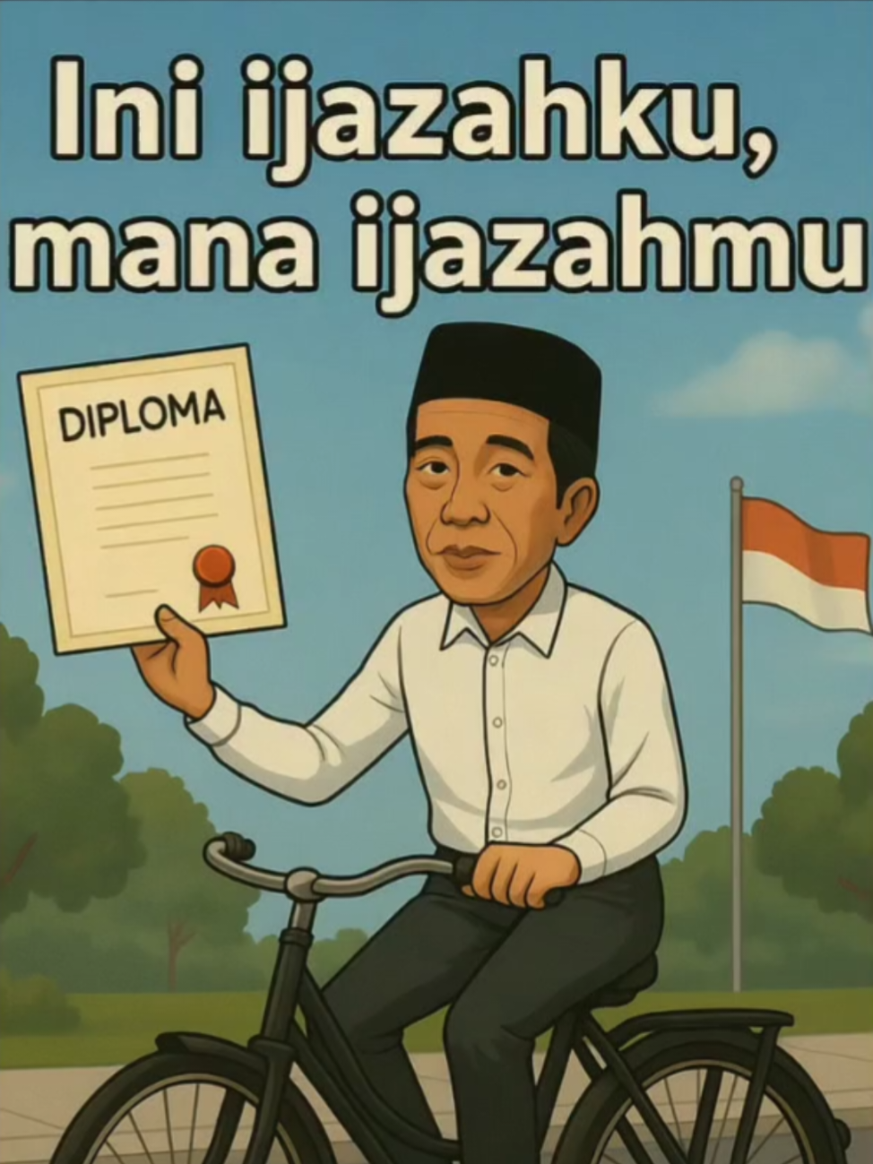 Lah koq tanya saya!!! Kan ijazahnya punya bapak...🤣🤣🤣 #BeritaViral  #ViralTikTok   #BeritaHariIni  #humor #satire #humorpolitik  #SkandalNegara   #Jokowi   #KonspirasiNegara   #BeritaLucu   #SatireIndonesia   #KontenFYP   #FYPIndonesia   #KontenKritis   #ParodiPolitik   #BongkarRahasia   #IsuNasional 