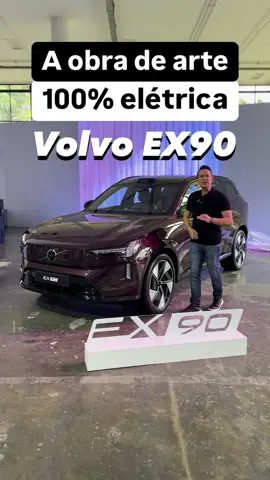 A obra de arte 100% elétrica  Volvo EX90 Ficha técnica nos comentários…