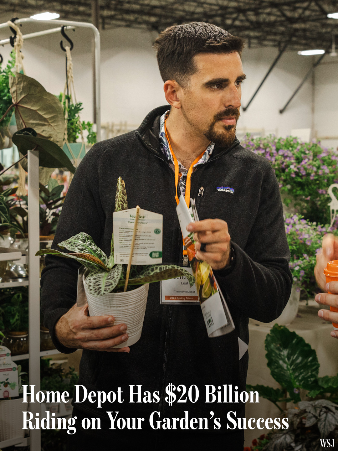 Home Depot’s annual spring trials is an invite-only trade show where merchants and suppliers from across the country get their first glimpse of all the new plants that have been under development for years. Soon they will make their way from greenhouses to Home Depots—and then your garden. 📷: Audra Melton for WSJ, Bloomberg News Host/Columnist: Ben Cohen Producer: @jacob.ohara #homedepot #gardentok #flowers #plants #wsj