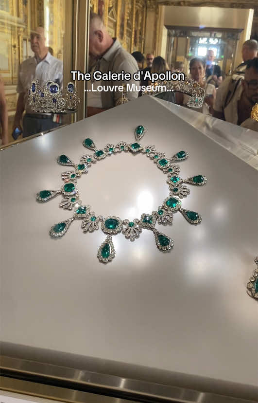 The Galerie d'Apollon is home to the royal collection of hardstone vessels and the French Crown Jewels #paris #apollo #france #artgallery #f #french #fyp #travel #for #foryoupage #vacations #travelling 