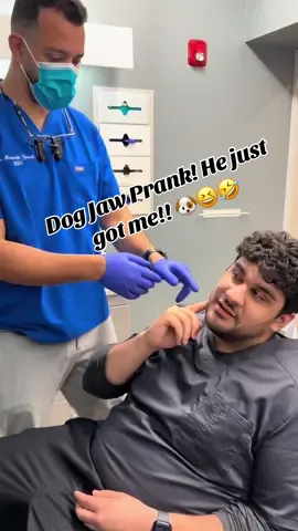 Dog jaw problems got you howling for help? We've got the solution - call us today! 🐕😂😆#dentist #dentistlife #dogjawprank #fyp #chicago @Adam Owda 