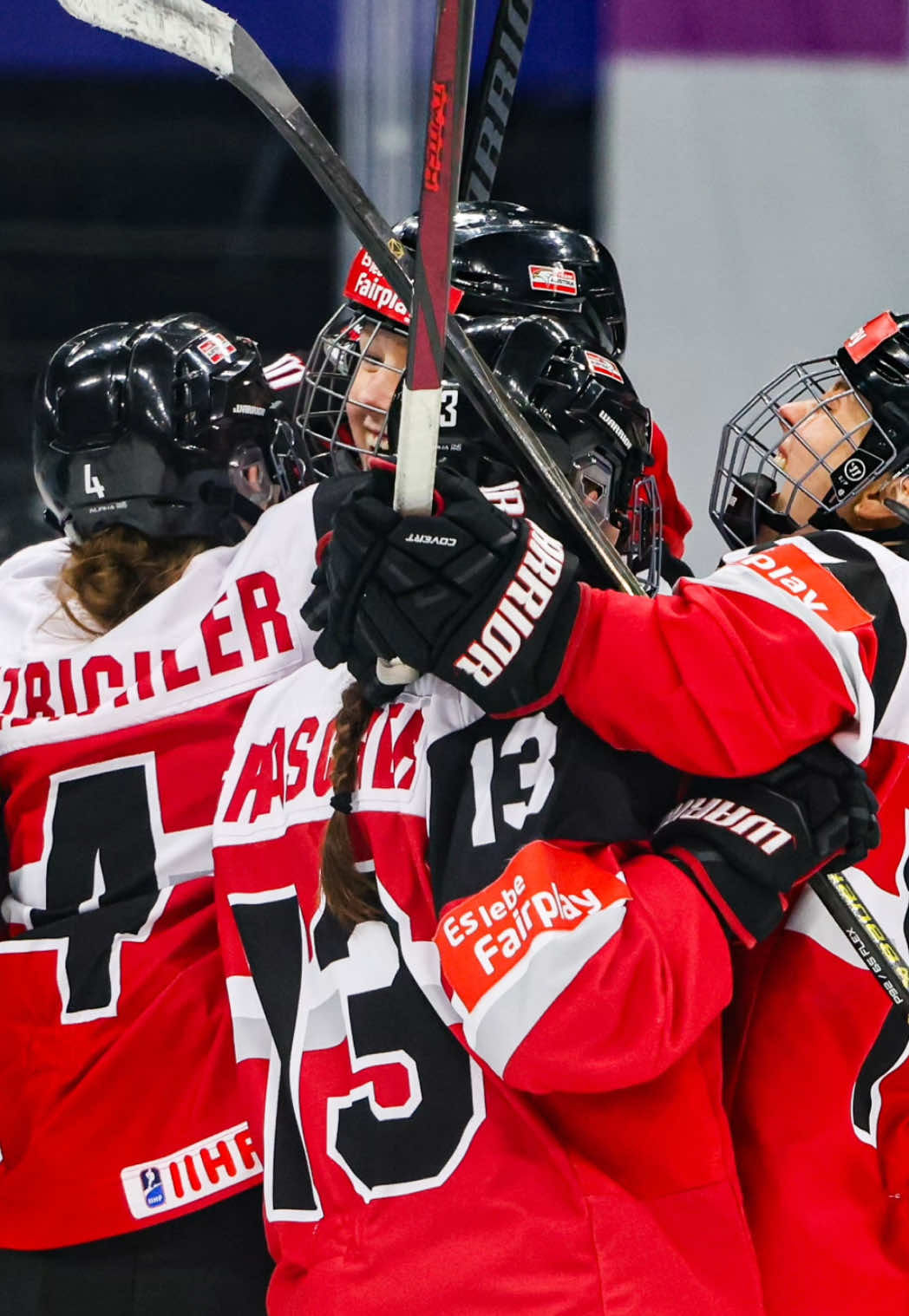 Austria are heading to the top division!👏🇩🇰 #WomensWorlds1A #WomensWorlds #IIHF #Hockeytok #hockey #Austria 