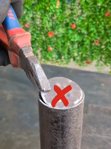 The process of installing iron pipe caps from welder home.  #welding #metalfabrication #fabrication #metalwork #tipsandtricks 