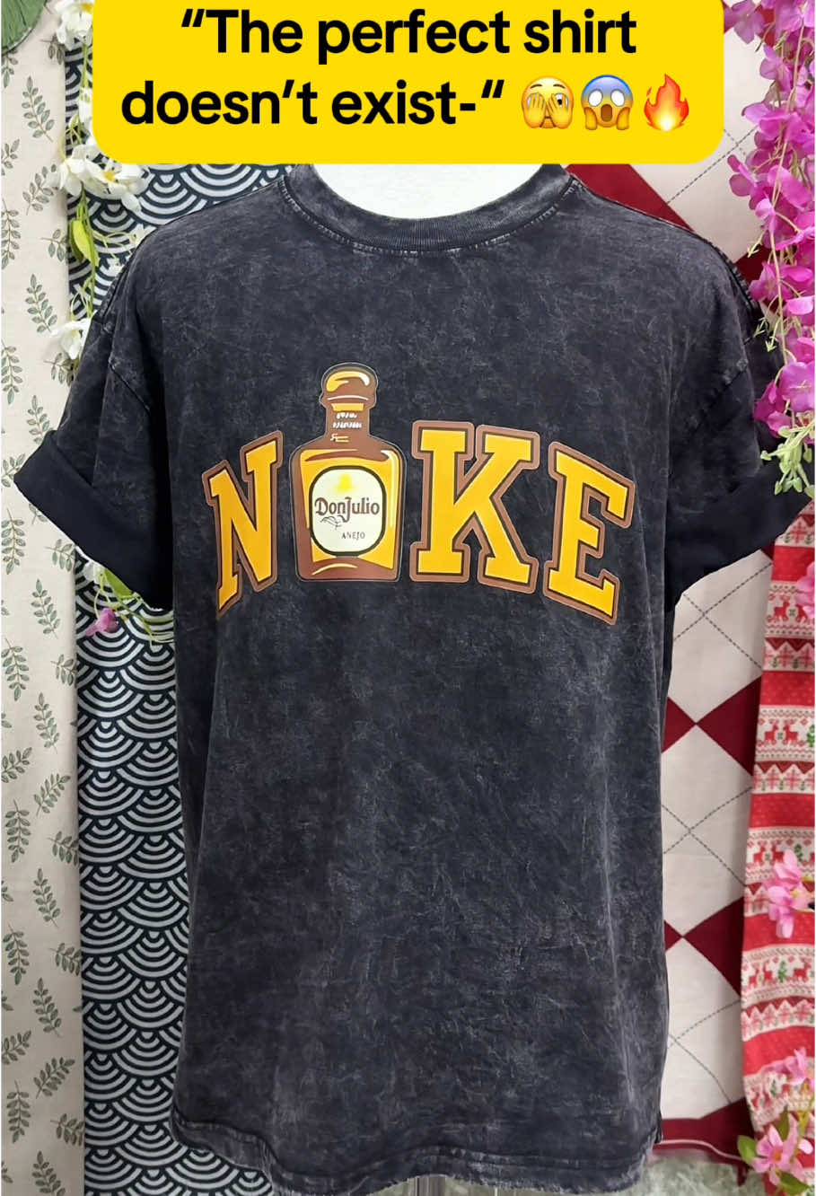 Men's Vintage Snowflake Print Tee 