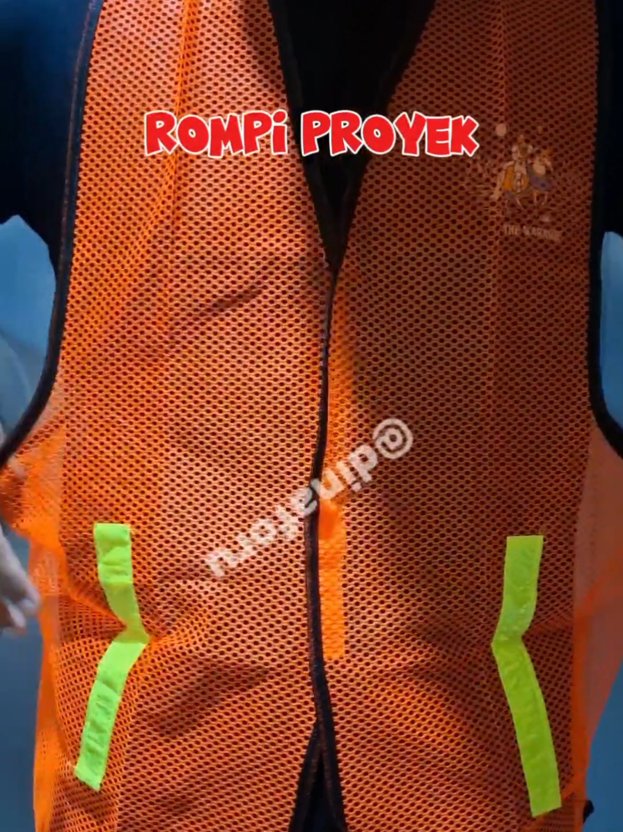 Rompi proyek jaring untuk pekerja proyek borongan #rompiproyek #rompisafety #safetyfirst #apd #safetyvest #rompitambang 