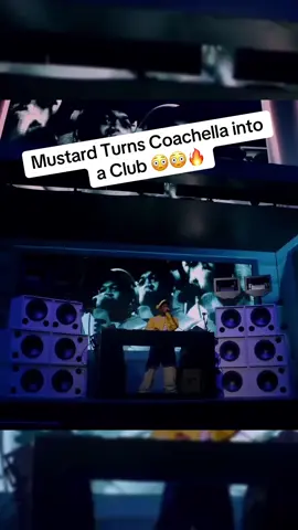 Mustard Turns Coachella into a Club 😳😳🔥 #mustard #coachella #rave #concert #chrisbrown #jeremiah #tyga 