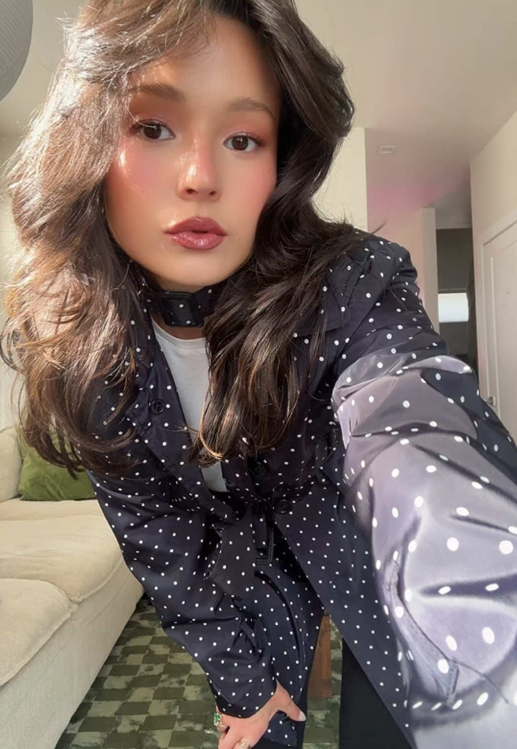 Polkadot spring #OOTD #fitcheck #thriftedfashion 