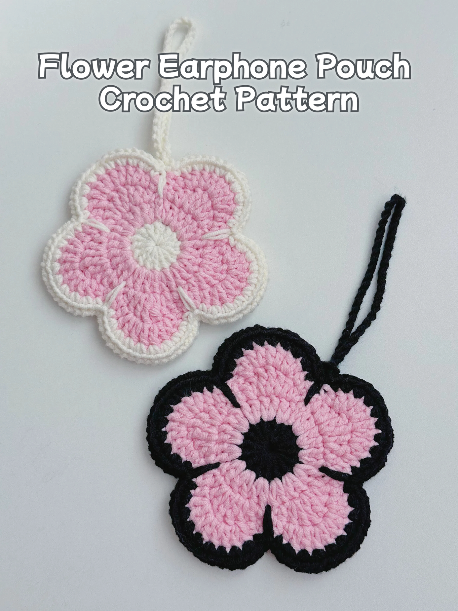Flower Earphone Pouch Crochet Pattern #crochet #handmade