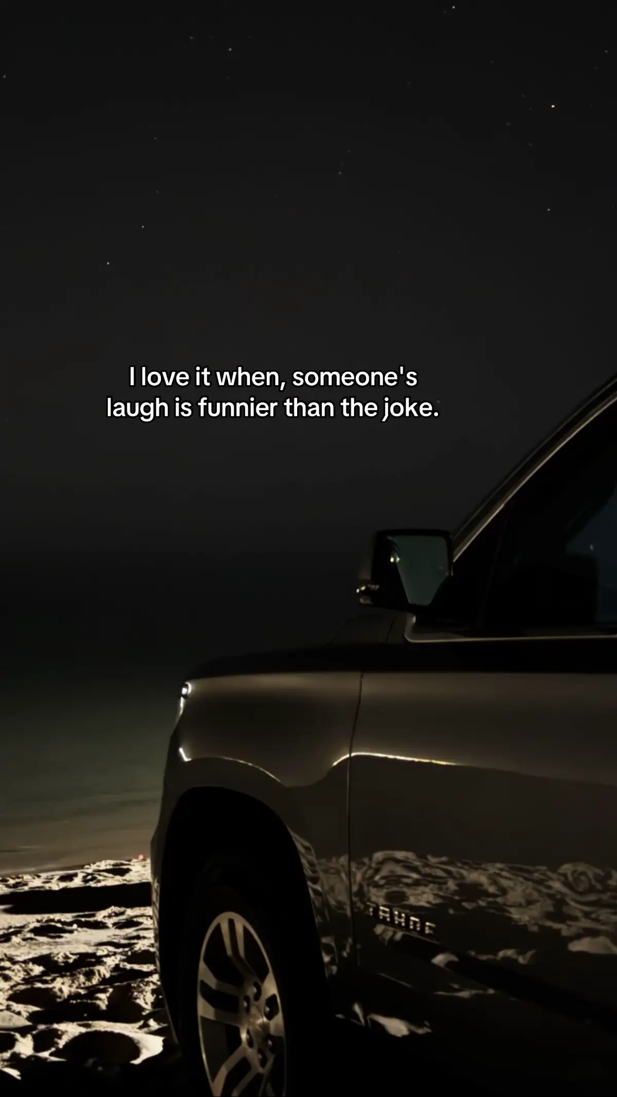 A friend of mine laughs like a car engine. 