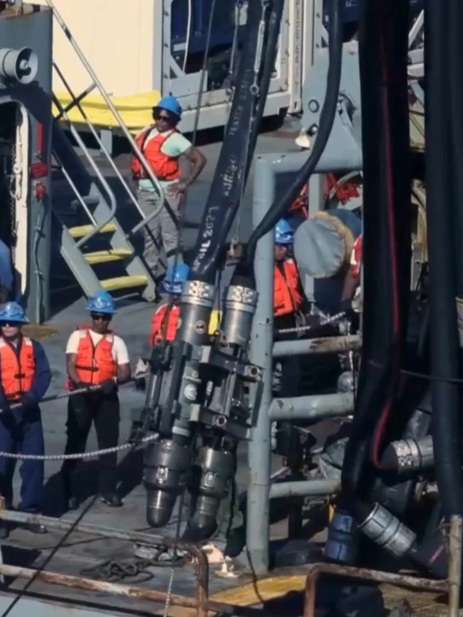 Fueling Probe Connects Ships for Fuel Transfer #military #tiktok