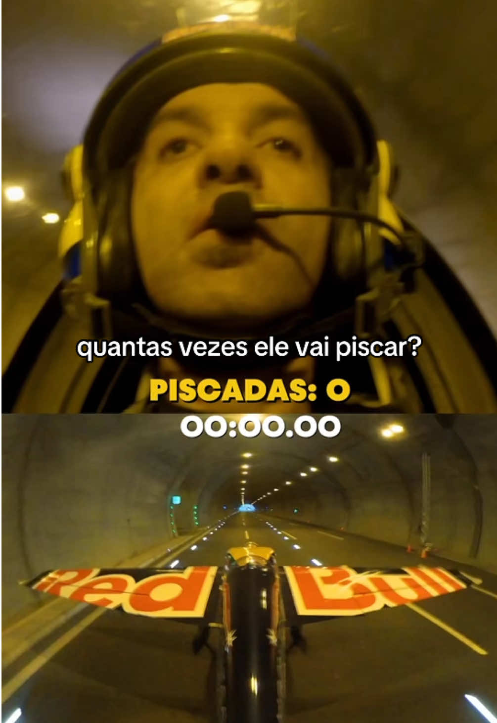 Será que precisa de concentração pra atravessar um túnel num avião? 🫨  #redbull #tedáaaasas #aviação #aventura #esportestiktok #viral #brasil🇧🇷 