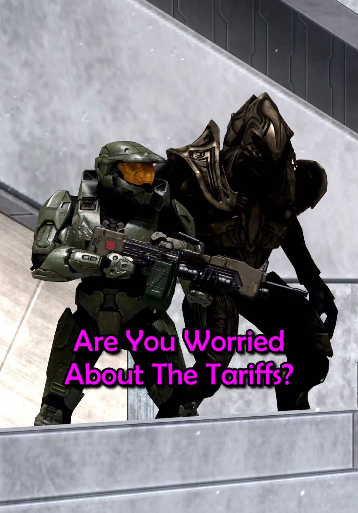 Is Master Chief worried about tariffs? #Halo #memes #fyp #halomemes 