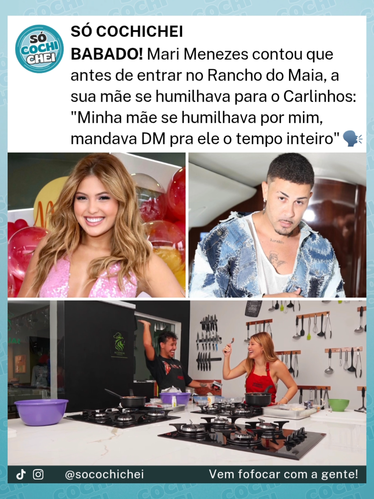 Durante um podcast, Mari Menezes revelou que, antes de ser chamada por Carlinhos Maia para o Rancho, sua mãe chegou a se humilhar nas DMs do influenciador. Ela ainda contou que o verdadeiro motivo do convite foi o fato de estar viralizando nas redes na época. #marimenezes #ranchodomaia #polemica #carlinhosmaia 