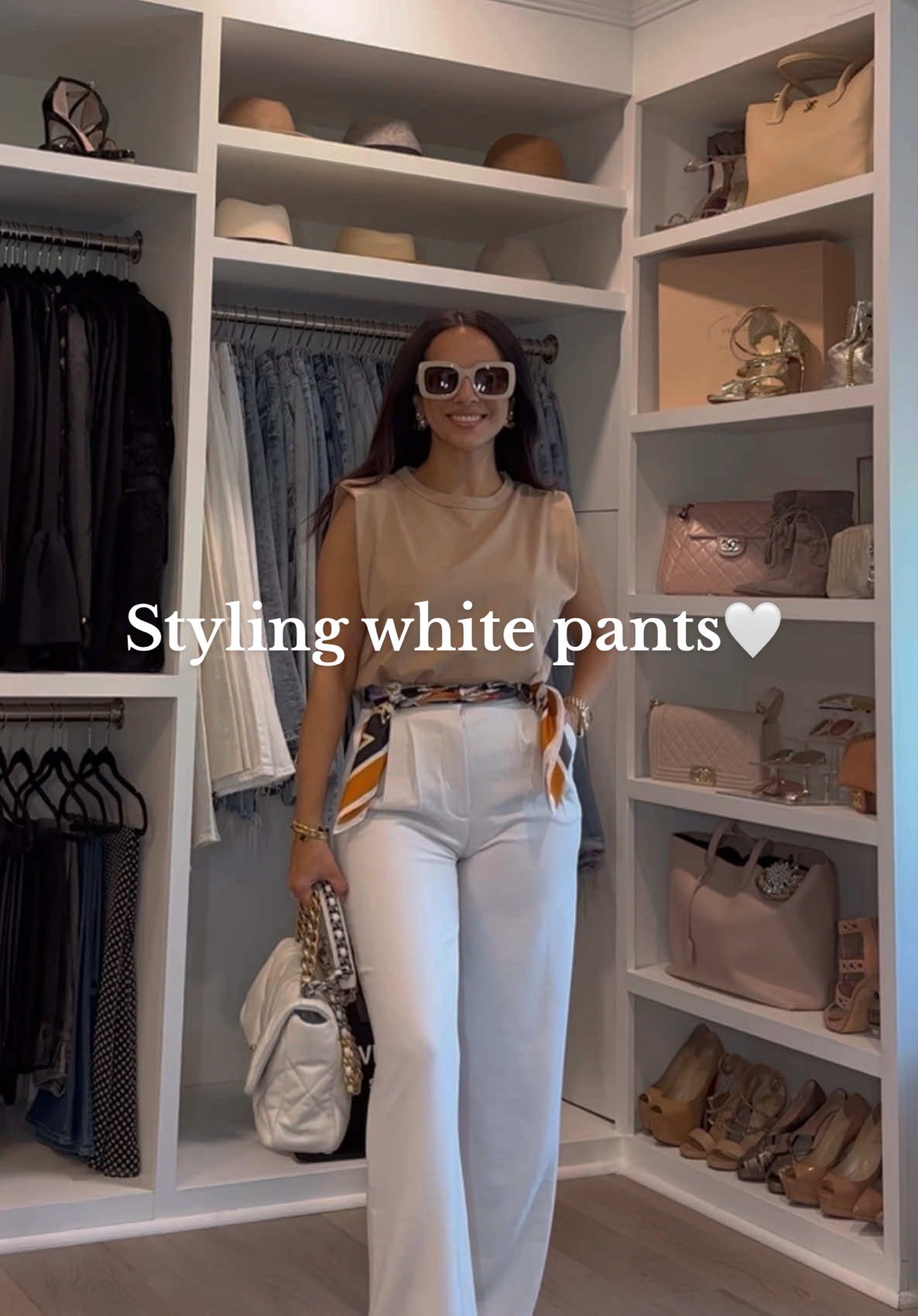 White trousers—4 looks ✨🤍 #fashiontiktok #EverydayFashion #getdressed #styleideas #springfashion #creatorsearchinsights 