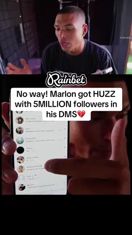 No way! Marlon got HUZZ with 5MILLION followers in his DMS💔#marlon #mar3lg #streamer #twitch #amirahdyme #cakequeen #fyp #videoviral #trendingvideo #wholesome #huzz #dms 