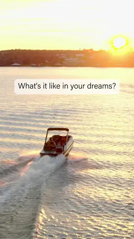 In our dreams, we’re always cruising—sun on our face, breeze in our hair, and a Manitou pontoon under our feet. ☀️🚤 The perfect escape, day or night. #ManitouMoments #DreamingOnTheWater