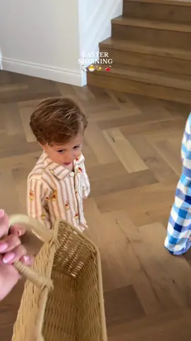 The little things .. like their excitement on Easter morning 🥹✨💛🐣#eastermorning #easteregghuny 