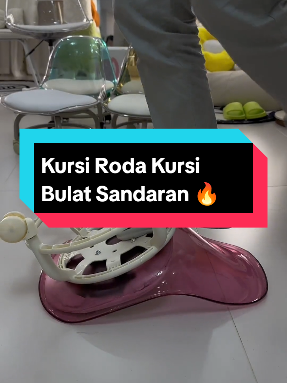 Kursi Roda Jongkok Kursi Bulat Sandaran🔥 #kursijongkok #kursisandaran #kursirodaputar #kursiserbaguna 