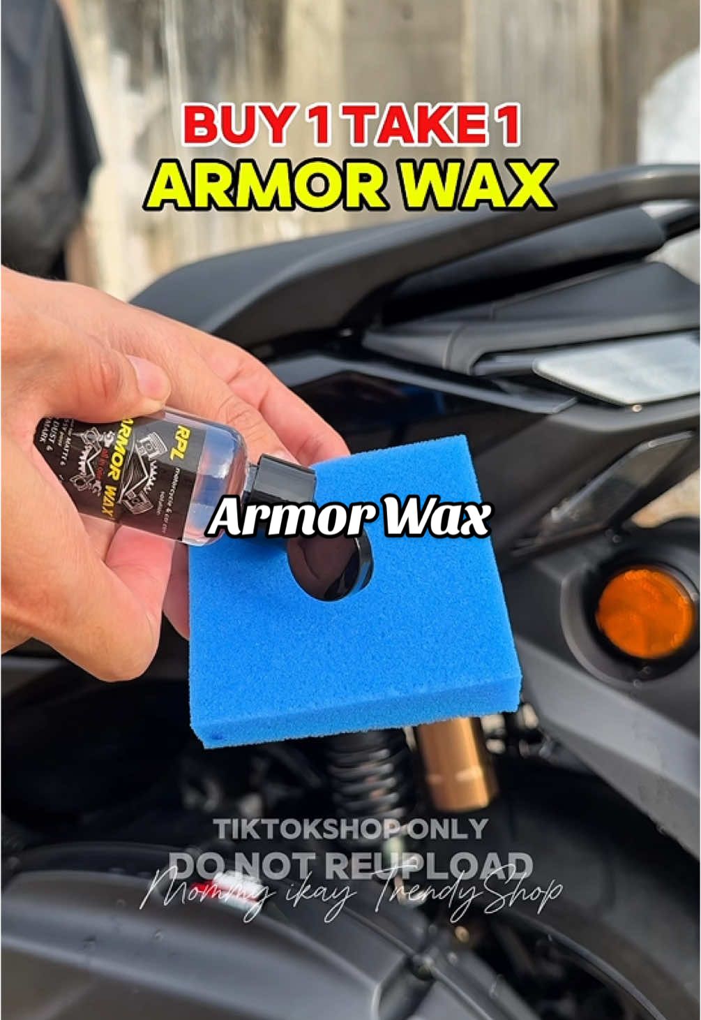 Buy 1 take 1 Armor Wax for motorcycle. #armorwax #armorwaxcoatformatteandglossy #motorcycle #motor 