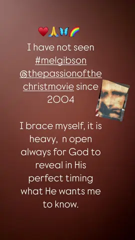 The Passion is something I try to recognize on a daily. This Sacrifice for ALL Gods children 🙏♥️🌈🦋 @The Passion Of The Christ #melgibson #thepassionofthechrist  #thepassion #jesus #easter #heaven #faith 