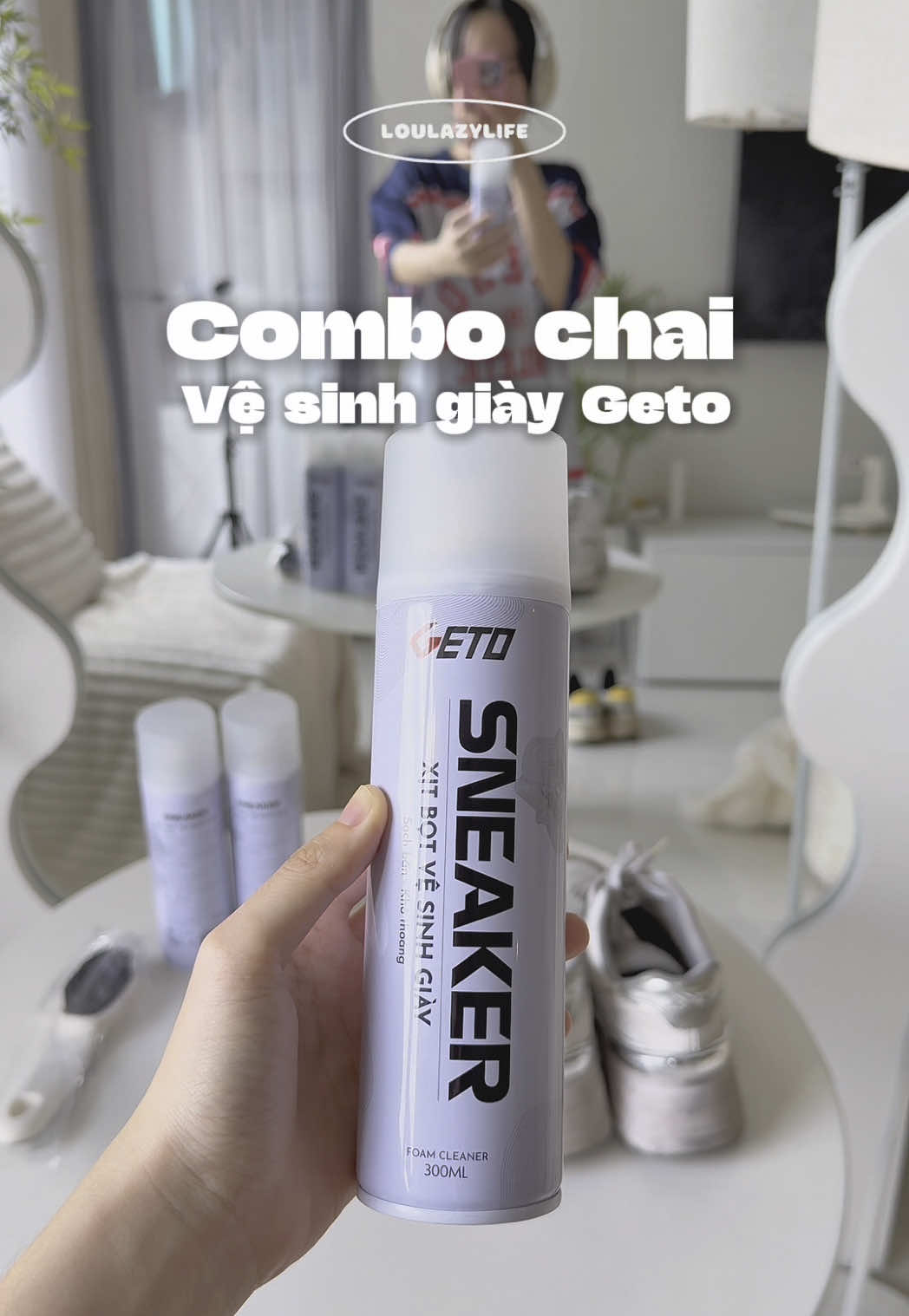 Vệ sinh giày lúc cấp bách cho ai hay đi giày thể thao ne #geto #loulazylife #vesinhgiay #xittaobot #vesinhgiaythethao #dungdichvesinh #vesinhsneaker 