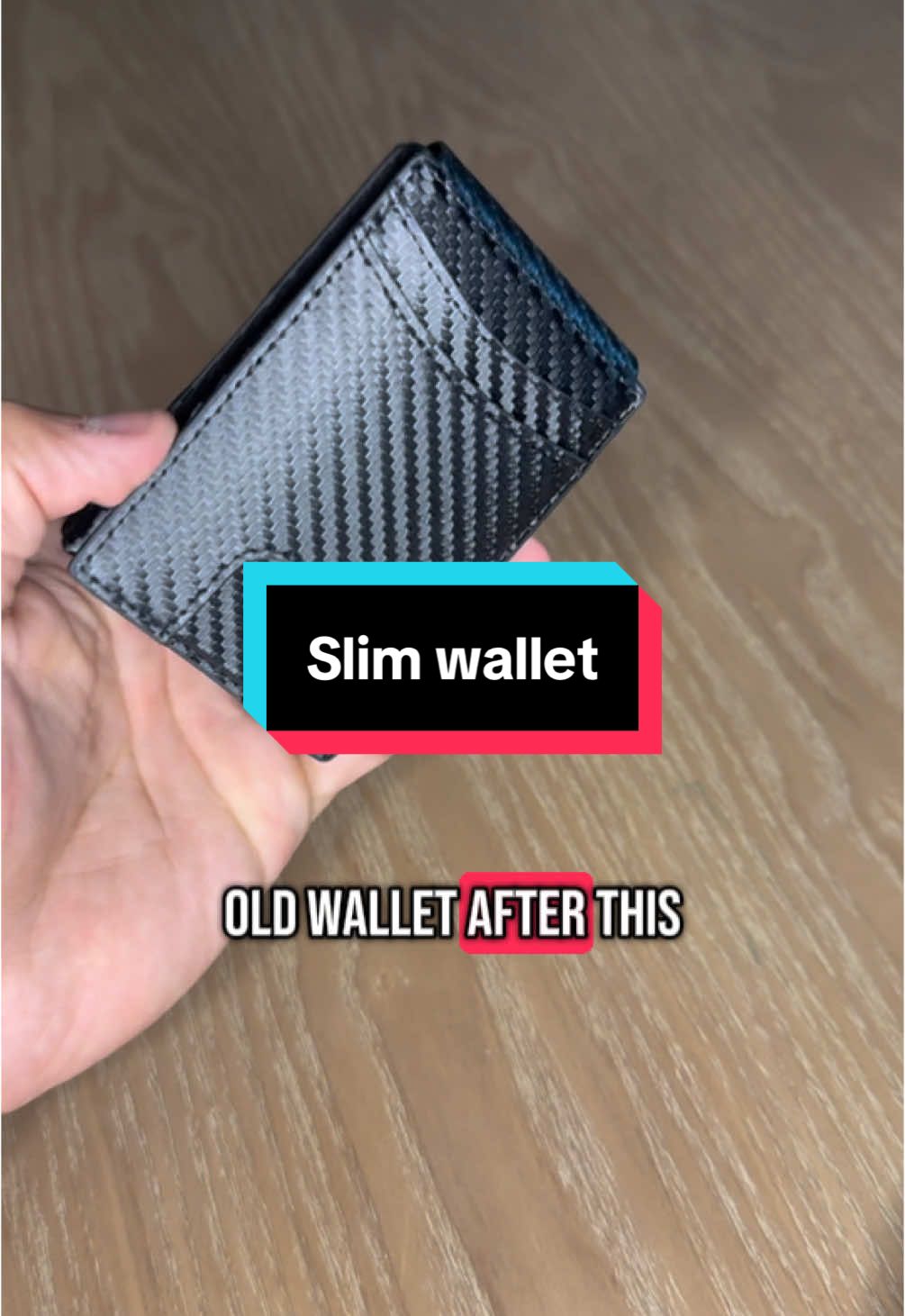 This is the ultimate men’s slim wallet with easy to push card button #slimwallet #cardholder #tiktokshoprestock #TikTokShop 