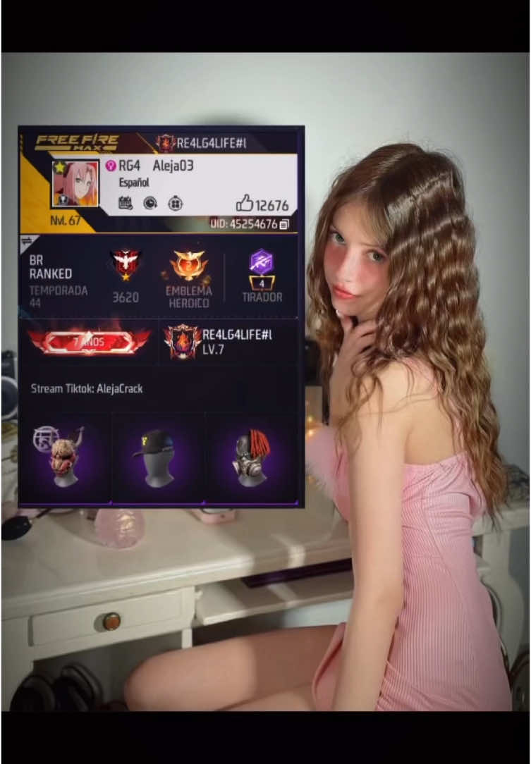 “La líder del clan RE4LG4LIFE#L ha de ser fea” LA LÍDER @Aleja_Crack  🗿🔥clan 8 dígitos ID:61045271 buscamos a los mejores de la región! Pruebas todas las noches en live de aleja! Top 100 global entran de una! #freefire #garena #freefiremax #topglobal #topmundial #re4lg4life #sakura #hiphop #heroico #granmaestro #leyenda #zelika #lgang #donato #sueter #ff #duofreefire 