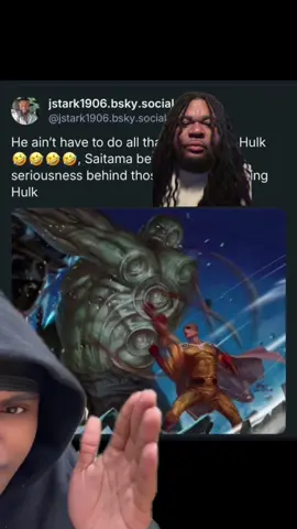 Y’all gotta be stopped! #kingj2x #thehulk #saitama #anime #marvel #onepunchman #dragonball #dragonballz #marvelstudios #marvelcomics 