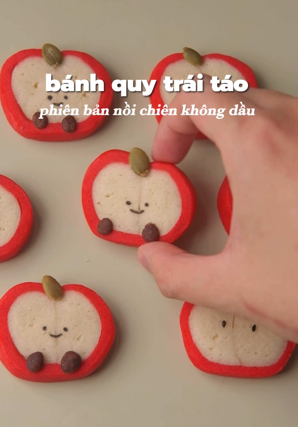 Bánh quy trái táo #ancungTikTok #LearnOnTikTok #namcoich 