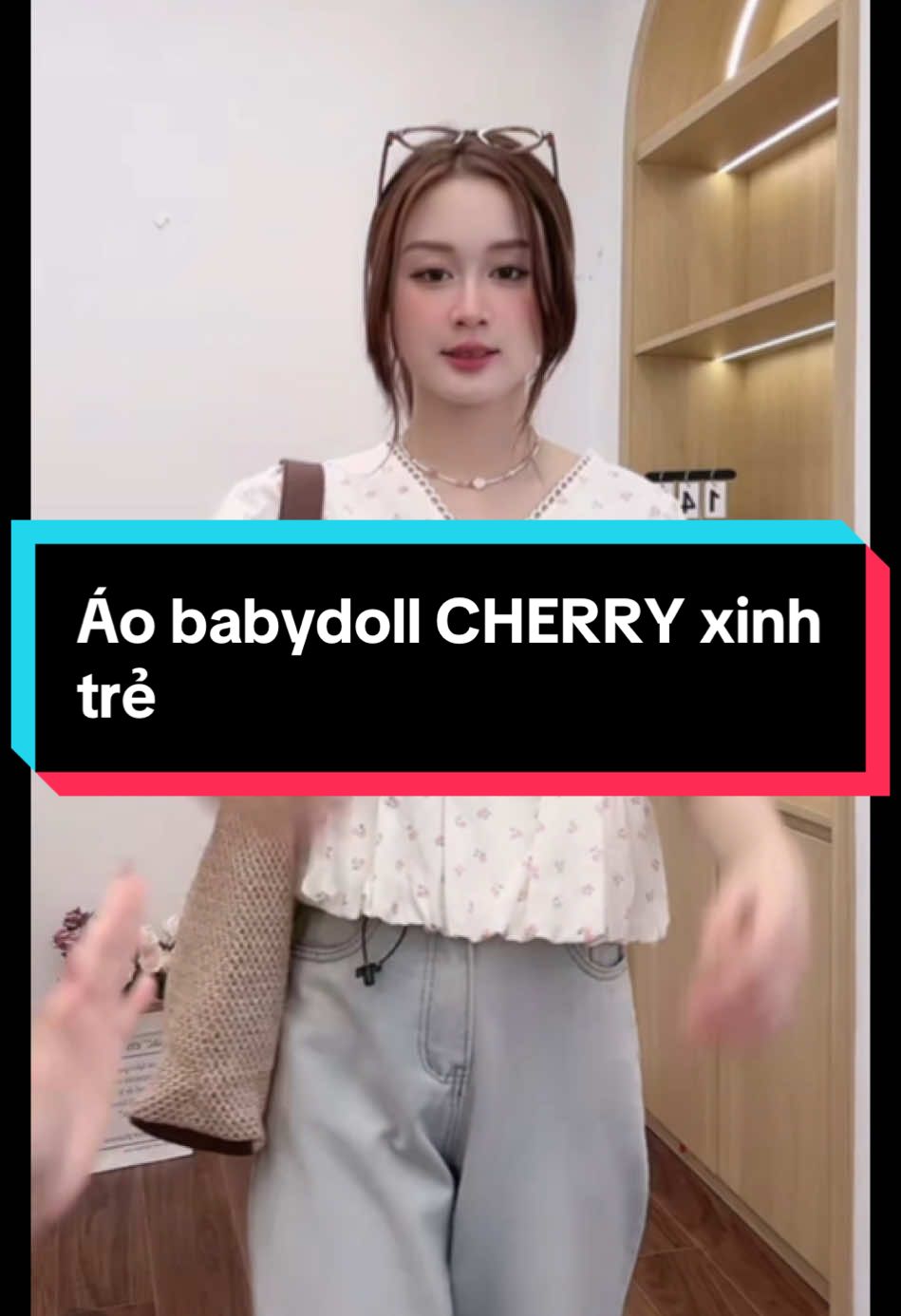 Áo babydoll CHERRY xinh trẻ#thuyreview96 #thoitrangthietke #aobabydoll #aonuthietke #macdepcungtiktok 