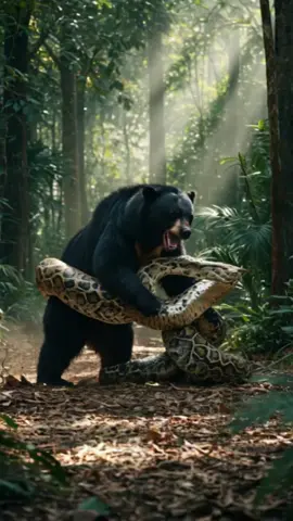 Bear_vs_Python_–_Wild_Jungle_Showdown_#wildlife_#wildlifeentertainment_#animalfight_#snae #viral #animalfight #wildlifeentertainment #wildlifebattle #trendingvideo #trendingvideo #tiktok #foryou 