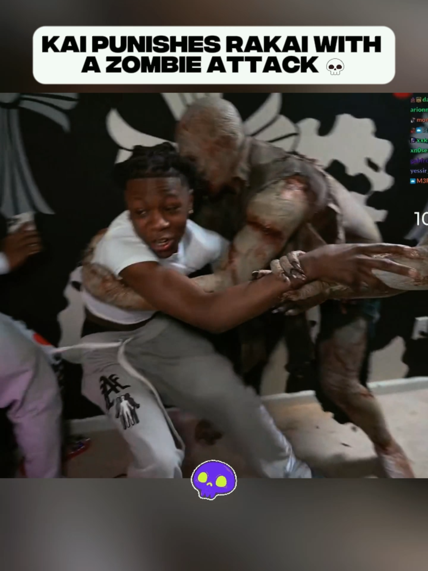 Kai Punishes Rakai with a ZOMBIE ATTACK 💀#rakai #kai #fyp